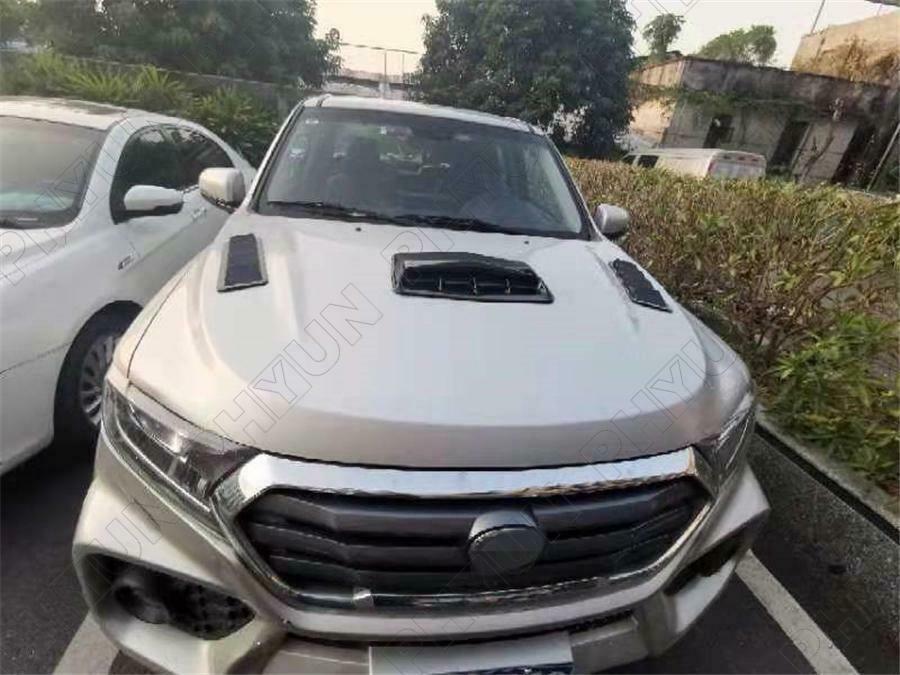 Car Decorative Air Flow Intake Hood Vent Cover Carbon Fiber Style Trim Universal