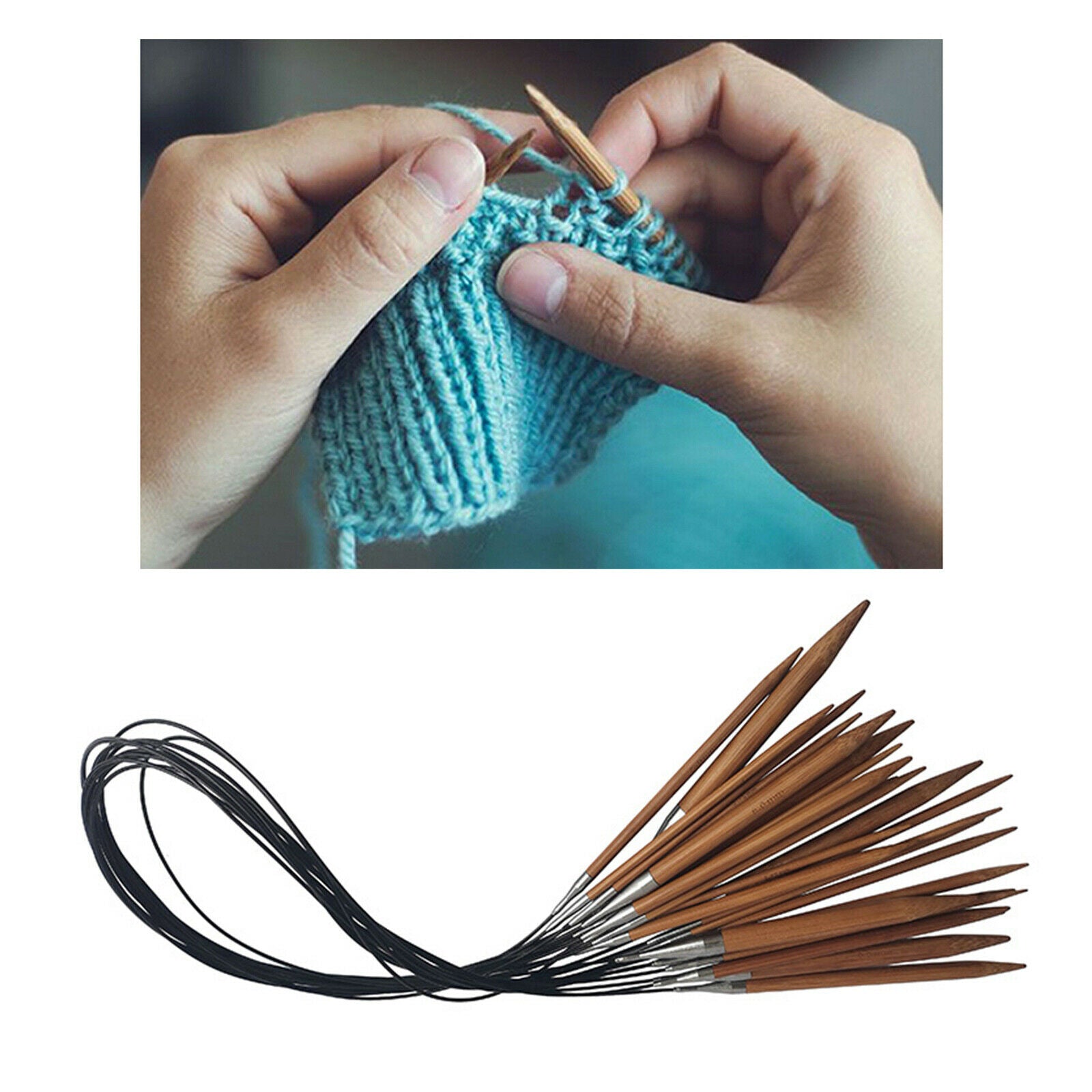 13 Sizes Circular Knitting Needles Set Premium Crochet Needles Weave Blanket