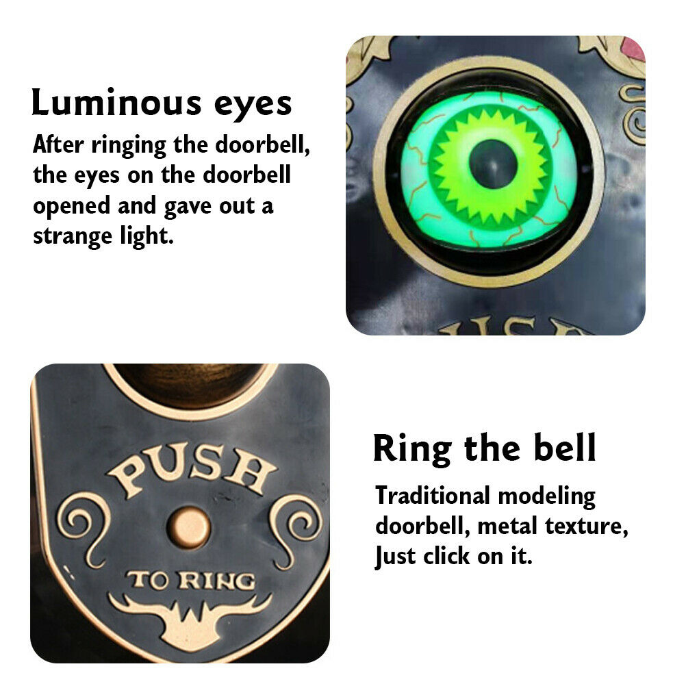 Creative Halloween Doorbell Decoration One-eyed Magical Funny Eyeball Doorbell