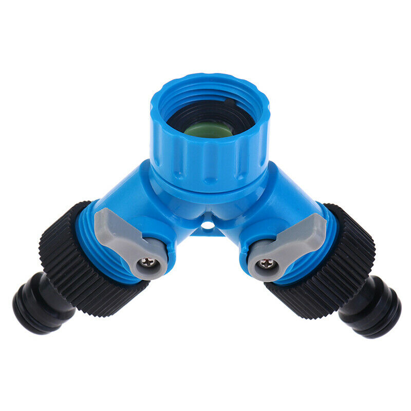 3/4'' Two Way Y Hose Pipe Garden Irrigation Splitter Tap Connector Fitti.l8