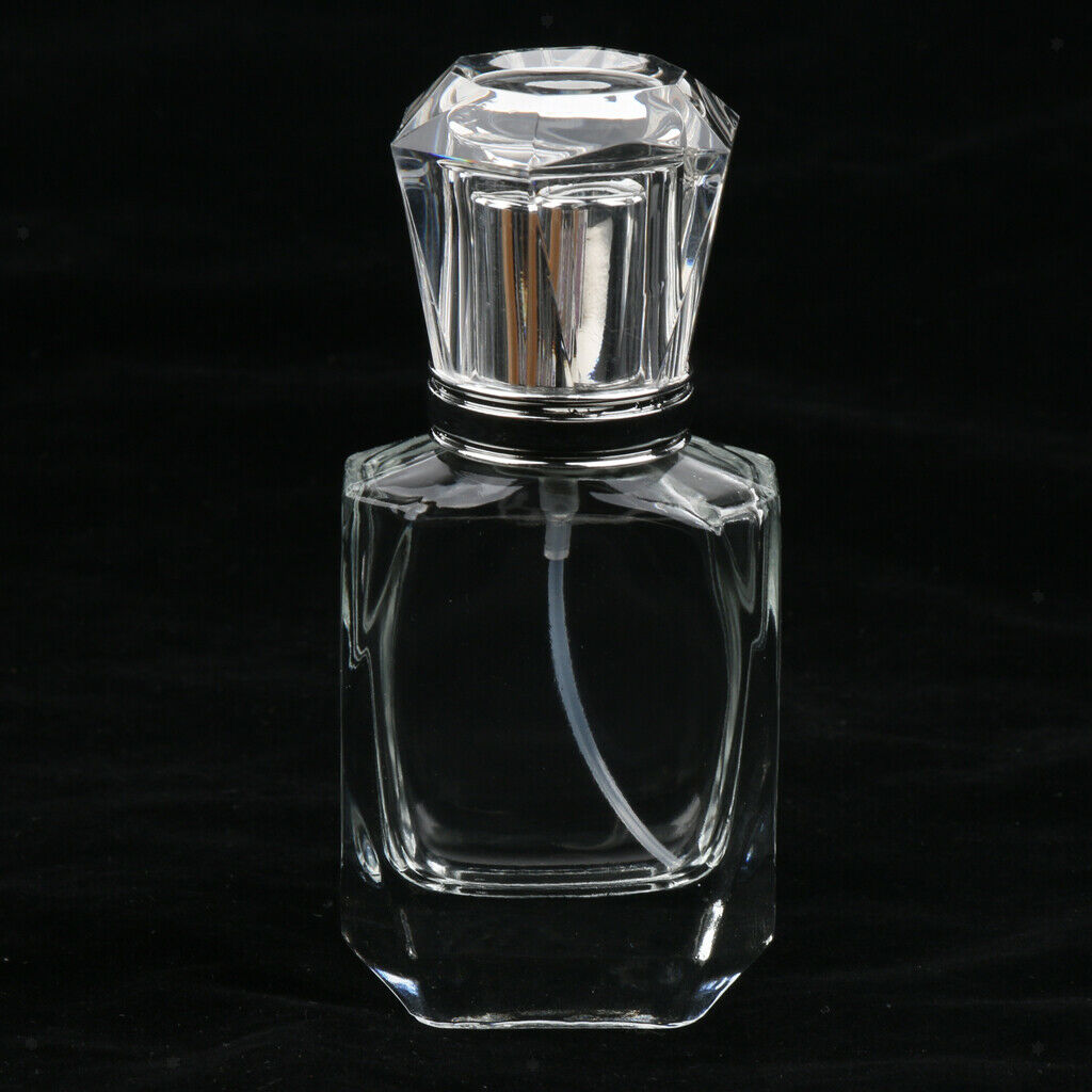 Clear Glass Refillable Empty Cosmetic Makeup Perfume Bottle Container 30ml
