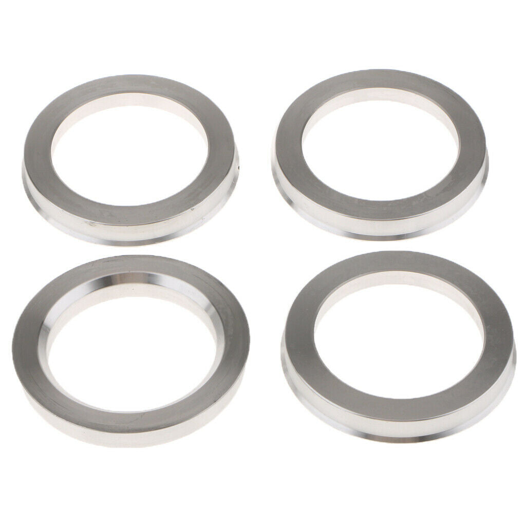 4Pieces Spigot Rings 73.1mm to 54.1mm Aluminum Alloy Wheel Hub Spacers