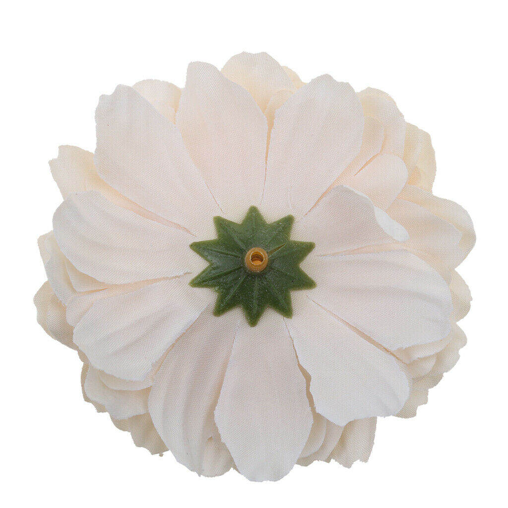 10pcs Artificial Silk Daisy Flower Heads Craft Wedding Decor White