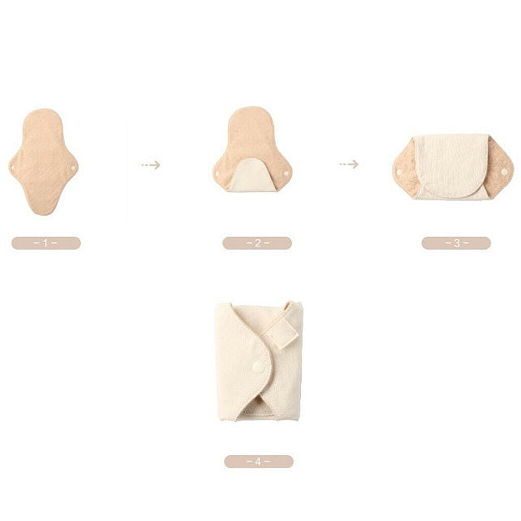 2 Pcs Mama Cloth/Menstrual Pads/Reusable Sanitary Pads Just Clip Around