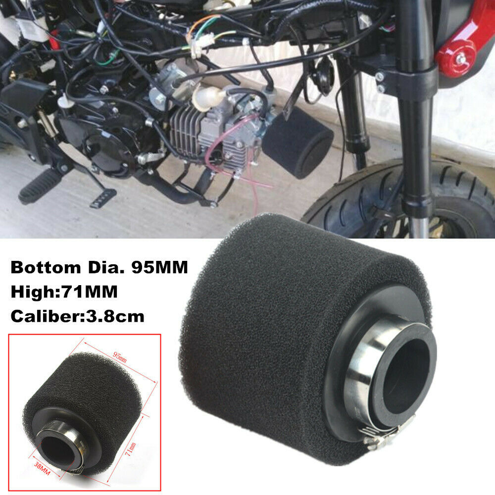 38MM Motorcycle Sponge Foam Air Filter Straight Cleaner ATV For 110 125 150CC