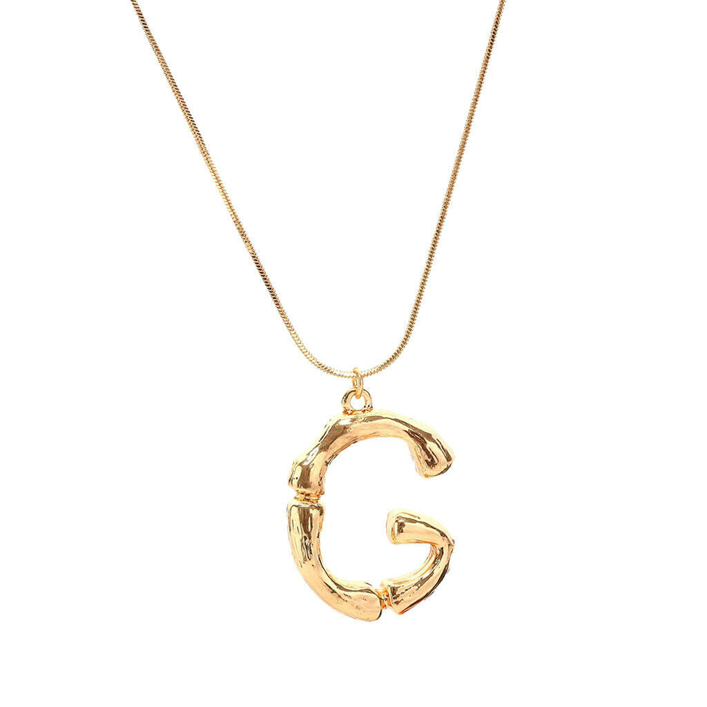 New fashion alphabet G-L Letter pendants chain necklace name necklace G