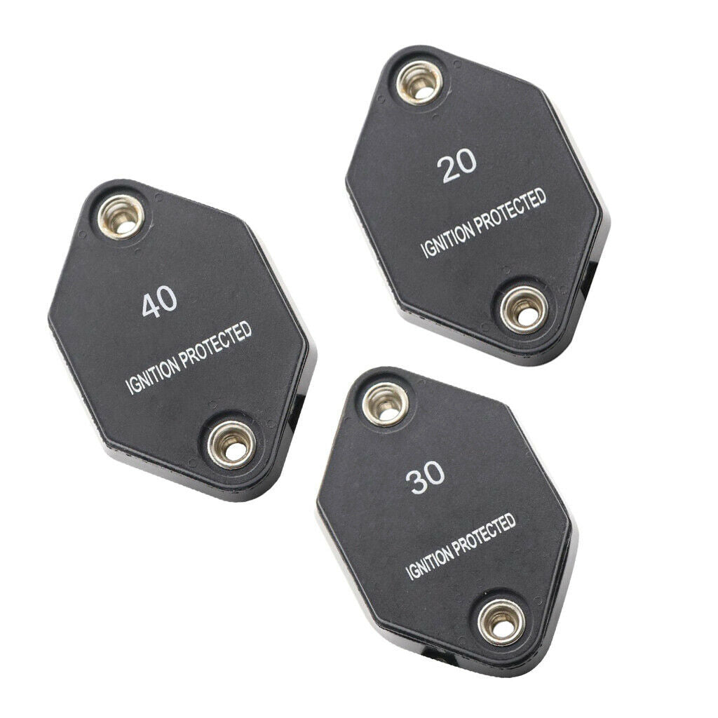 12V/32V 20-40AMP In-Line RV Car Circuit Breaker Manual Reset Fuse Holder 20A