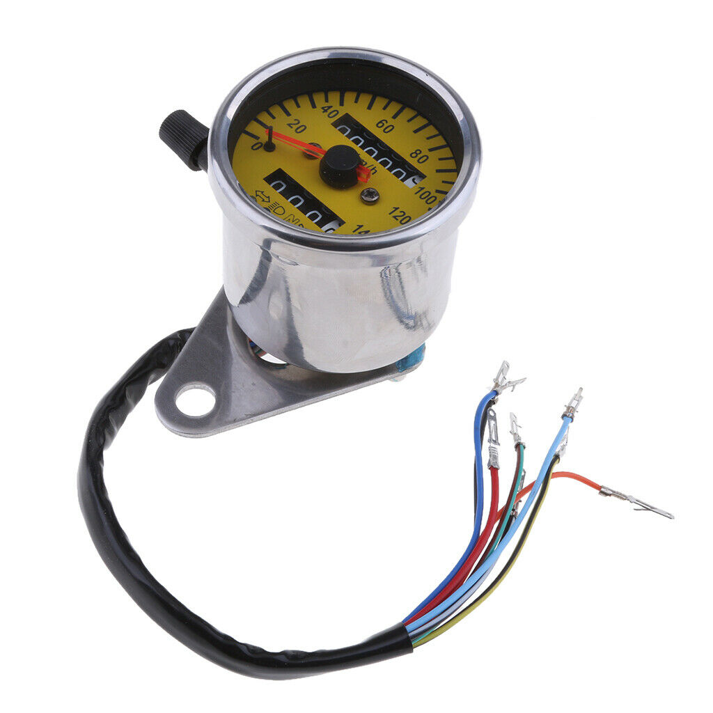 60mm Motorbike Universal LED Speedometer Gauge with Four Indicator Functions