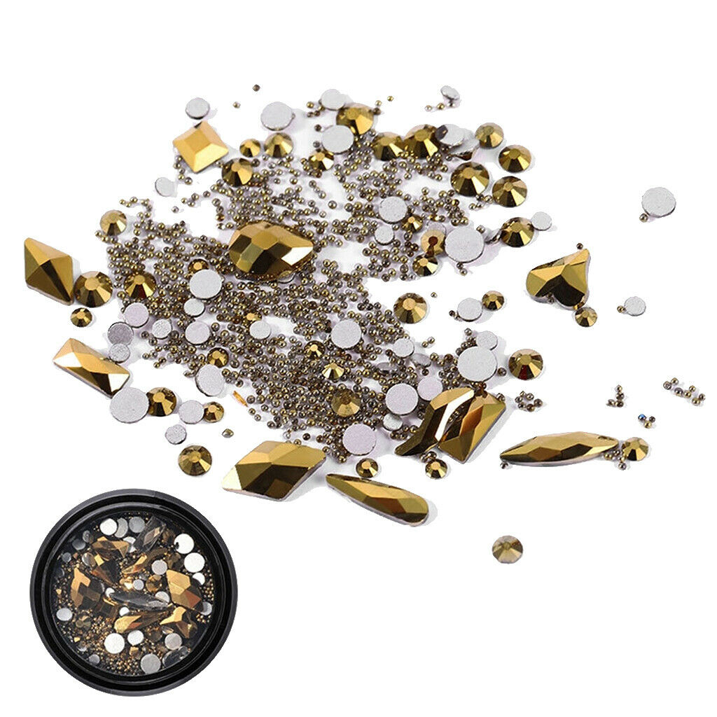 Mixed Crystal AB Nail Art Rhinestones Diamond Crystal Studs Beads for DIY 9
