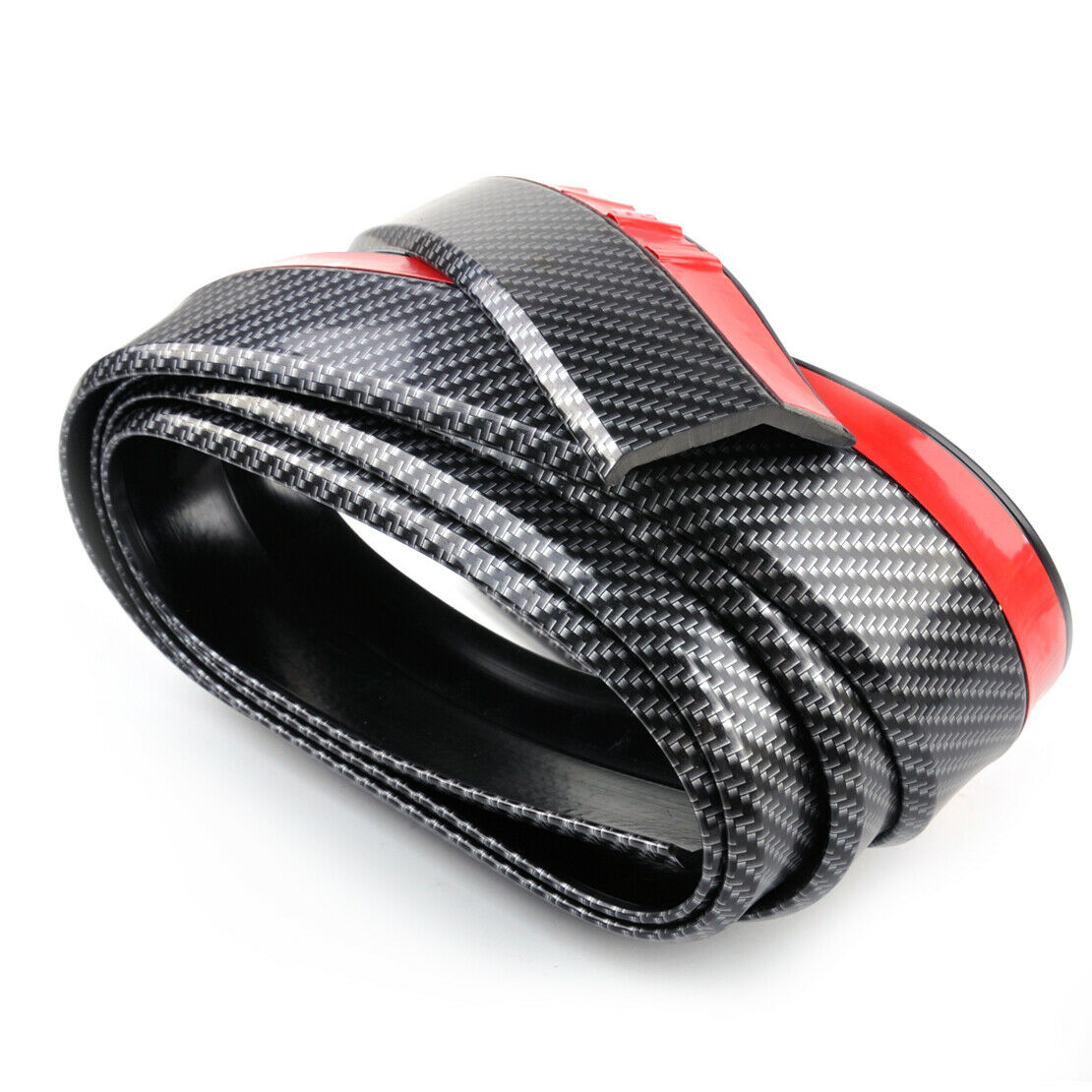 Carbon Fiber Rubber Front Bumper Lip Trim Splitter Guard Spoiler Protector An