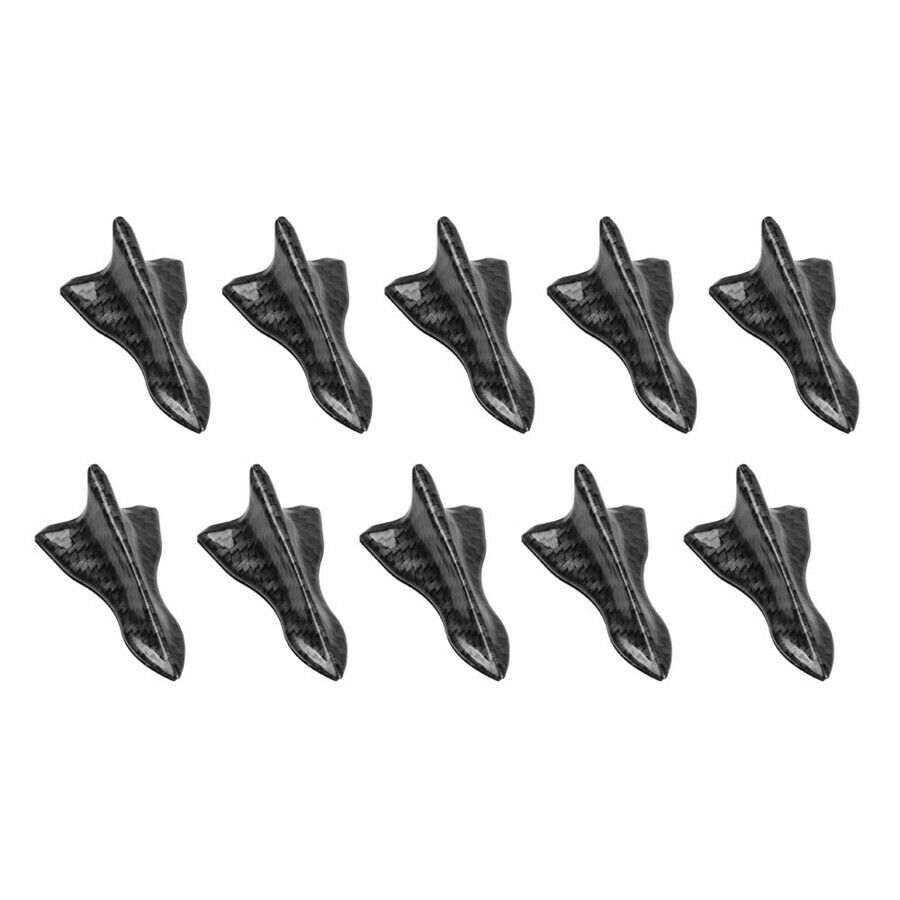 10PCS shark fins wings Empennage Car Rear Tail  Diffuser  Vortex Generator black