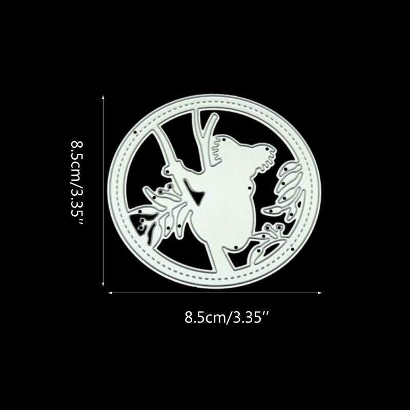 Koala Metal Cutting Dies Stencil Scrapbooking Album Stamp DIY Paper Card Crafts