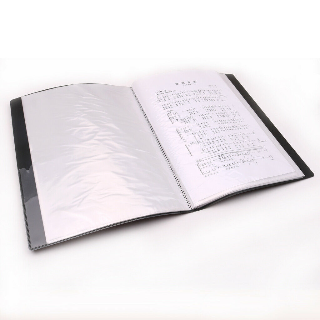 40 Page Sheet Music Folder File Paper Storage for Students Adults Pianist Music