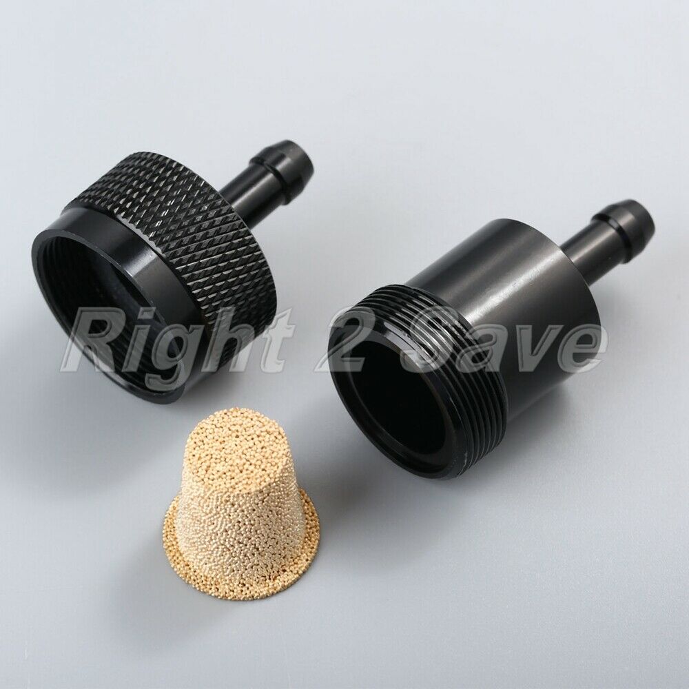 Motorcycle Fuel Oil Inline Filter Cleaner 1/4" 6mm CNC Aluminum Alloy Universal