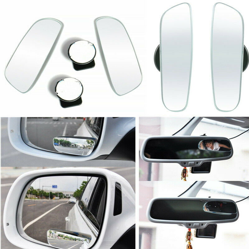 2Pc/SET Universal Car 360Â° Wide Angle Convex Rear Side View Blind Spot Mirror US