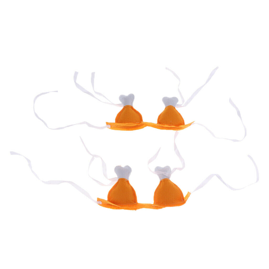 2 Pcs Chicken Leg Designed Hoop Headdress Wedding Christmas Halloween Funny