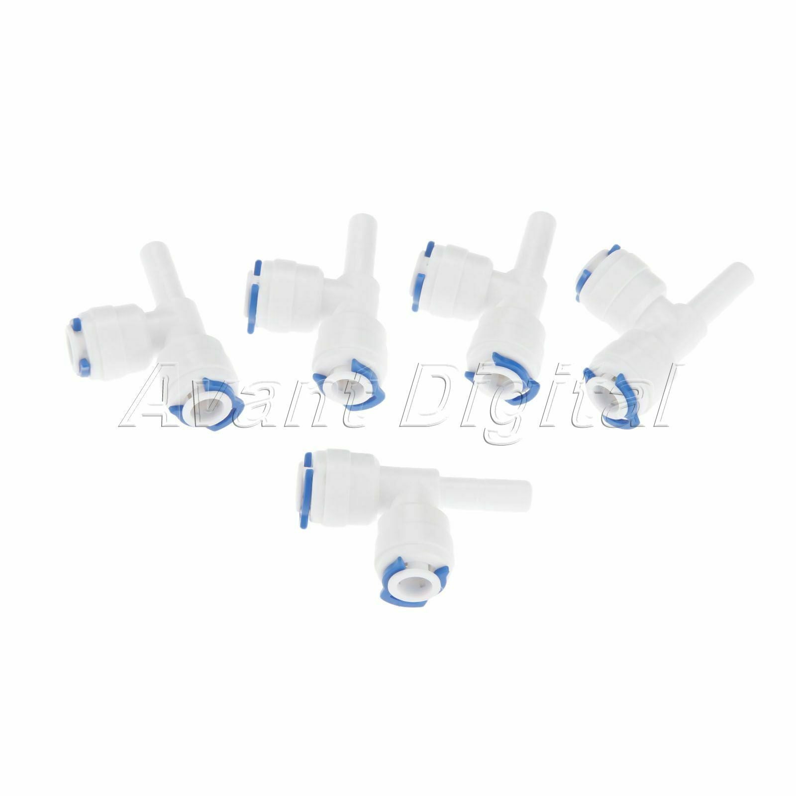 5x T Shape Water Purifiers Filters Connectors RO System Fortings 1/4" OD Hose