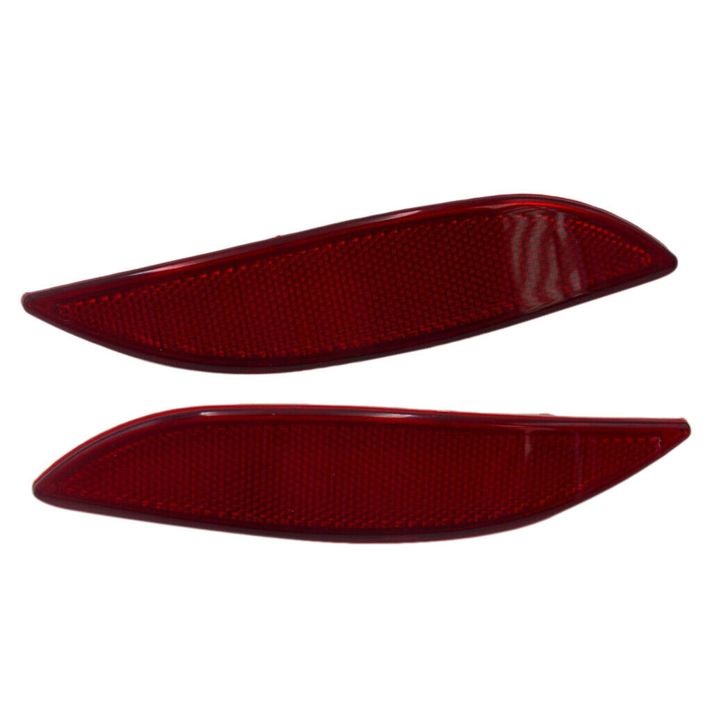 Red Lens Rear Bumper Reflector Light Brake Lamp L&R For Renault Megane MK3