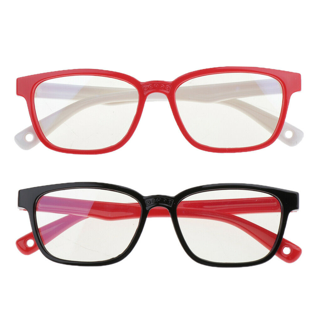 2x Kids Anti Blue UV Light Blocking Glasses Blocker for Boys Girls 2 Colors