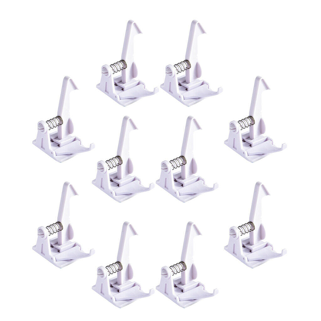 10x Children's Baby Proofing Safety Cabinet Spring Locks Drawer Hidden Latch