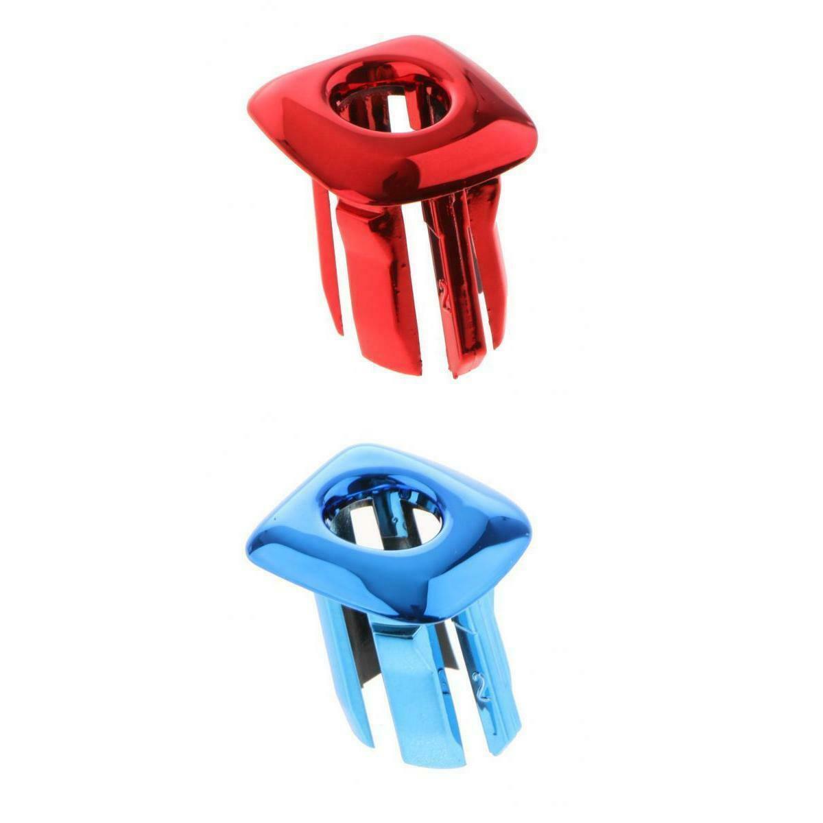 Car Door Window Pin Locking Knob Button Cover Trim for BMW F10 F18 Blue+Red