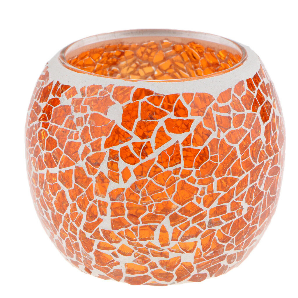 Moroccan Mosaic Glass Candle Tea Light Holder Candelabra Candlestick 3'' #9