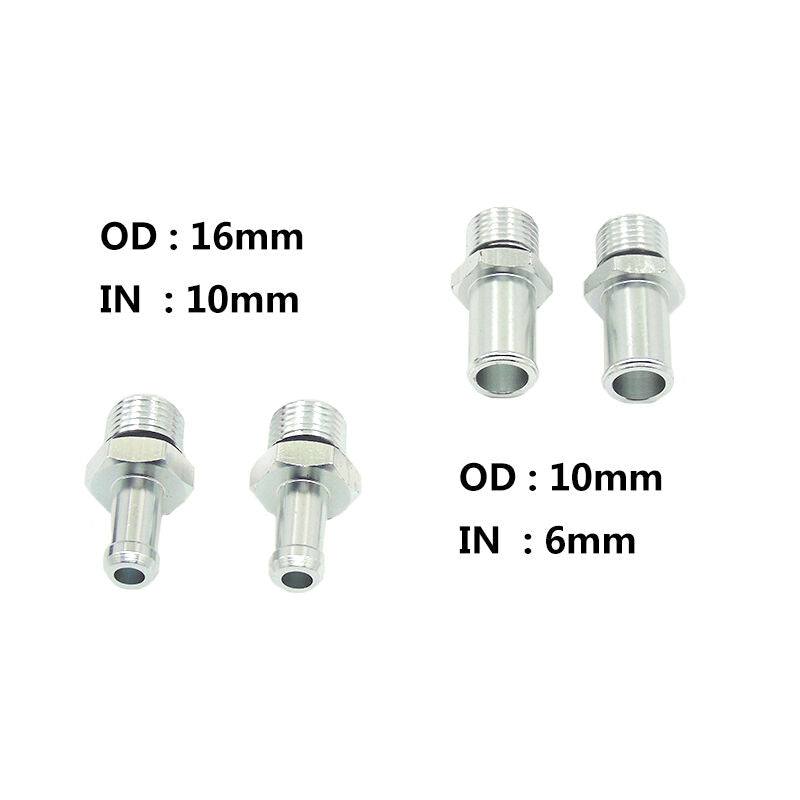 Universal Black Aluminum Baffled Car Oil Catch Tank Can Reservoir Closed loop