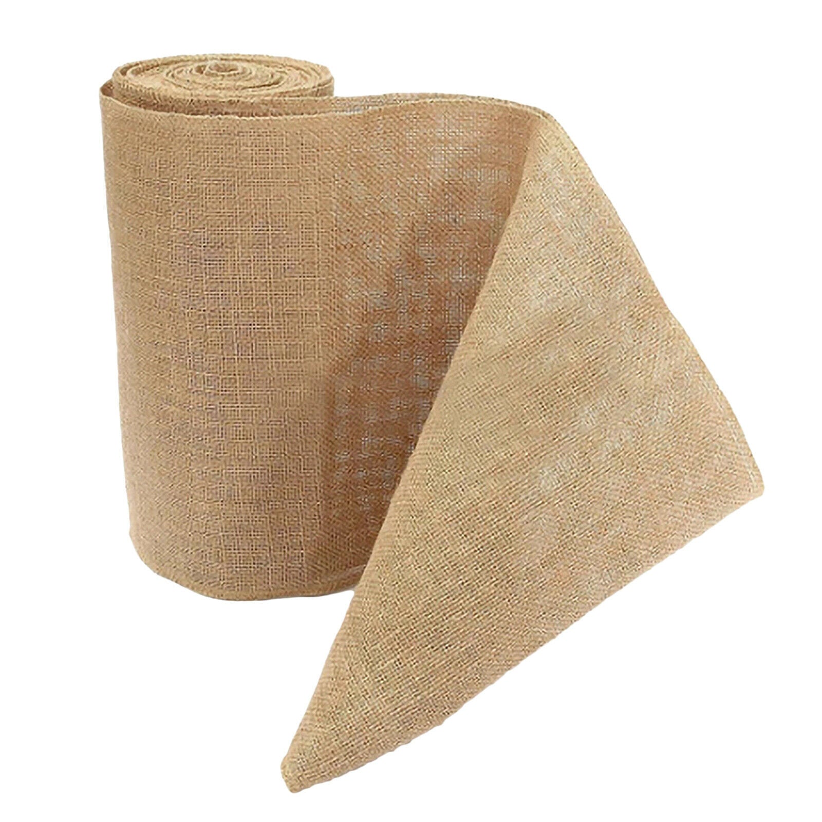 Rustic Natural Jute Ribbon Roll 10m 10yds Party Decorative Burlap Fabric