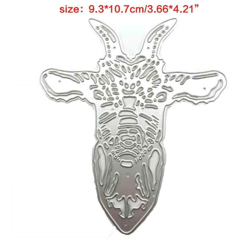 Bull Head Metal Cutting Dies Stencil DIY Scrapbooking Album Paper Card Template