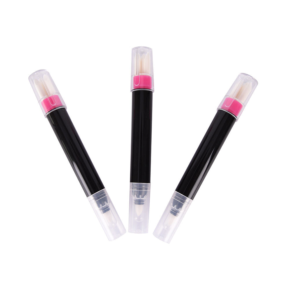 Refillable Nail Polish Edge Corrector Remover Pen 3 Spare Tips Art Manicure A NC