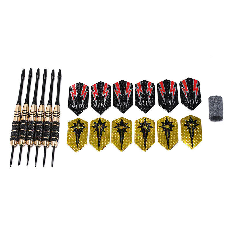 24g professional brass black nickel hard tip dart set with grinding stone DDAU