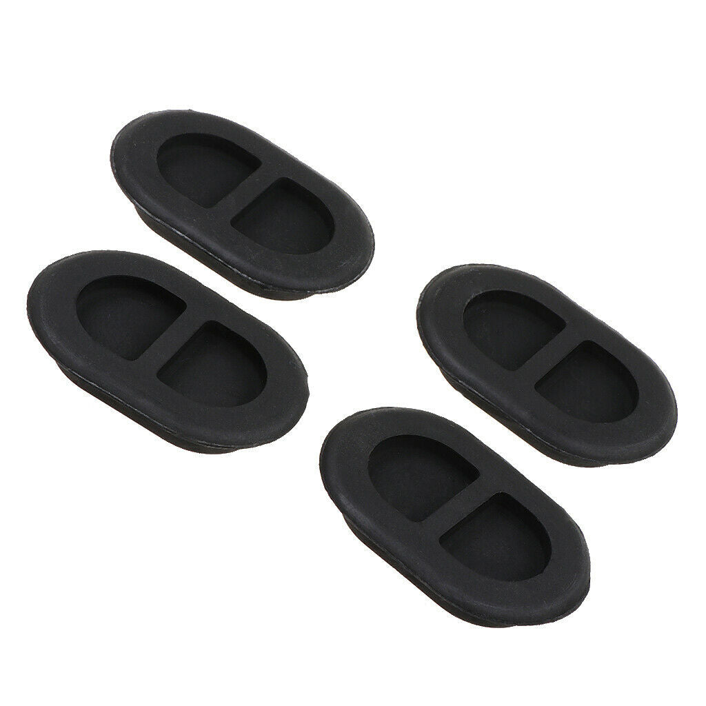 4 Pieces Base Plate Stopper Modified Parts Rubber Floor Drain Plugs Set