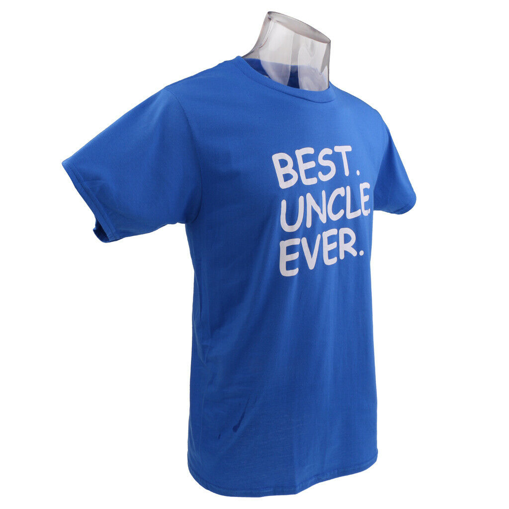 Best Uncle Ever Family Day Birthday Saying Slogan Mens T-shirt Dark Blue XL