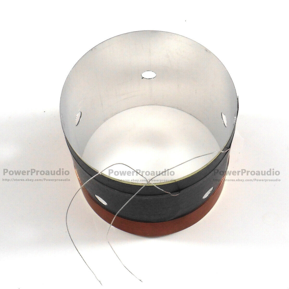 10pcs /lot 50.8mm White aluminum Bass voice coil Pure copper Round wire 8 ohm