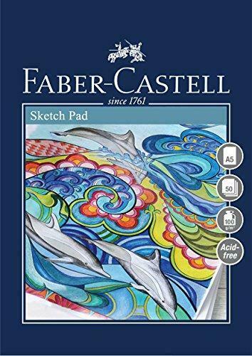 #793017 Faber Castell A5 Sketch Pad Creative Studio 100gsm 50 Sheets Art Draw