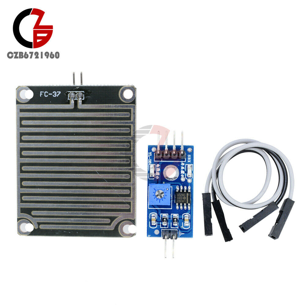 Raindrops Detection Sensor Module Weather Rain Monitor Humidity For Arduino