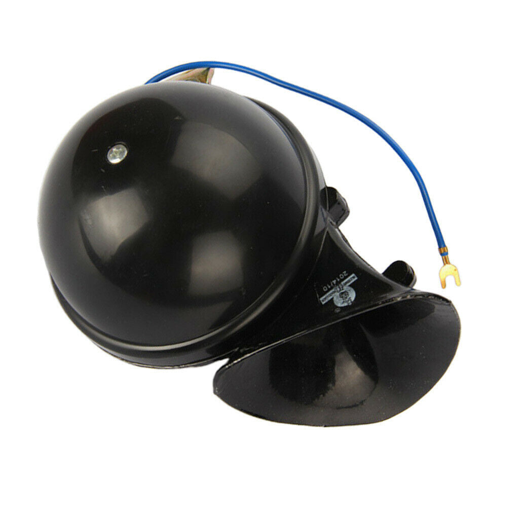 Car Styling 12V Black Snail Horn Raging Sound For Car Motorcycle Truck Boat