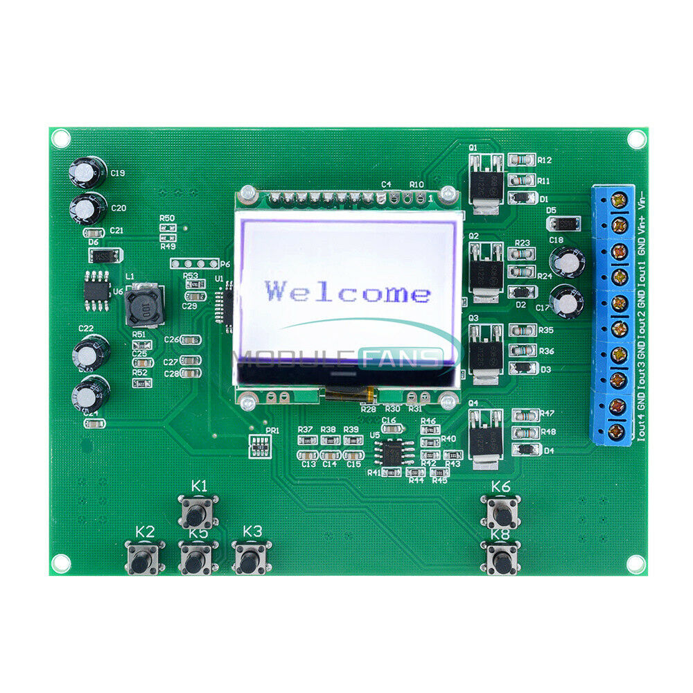 4-Channel 4-20Ma Current Signal Generator Source Transmitter 12-24V Adjustment