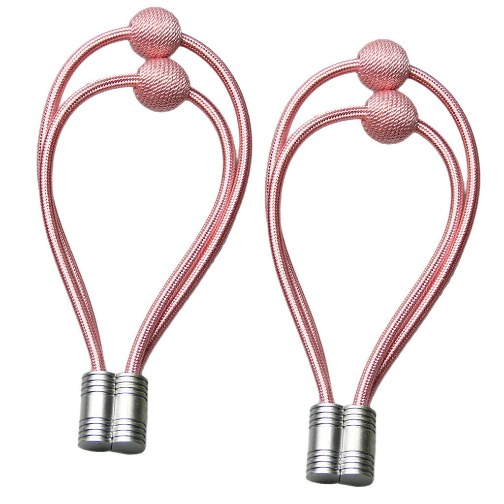 2 Pieces Window Curtain Buckle Tie Back Curtain Holdback Holder Pink