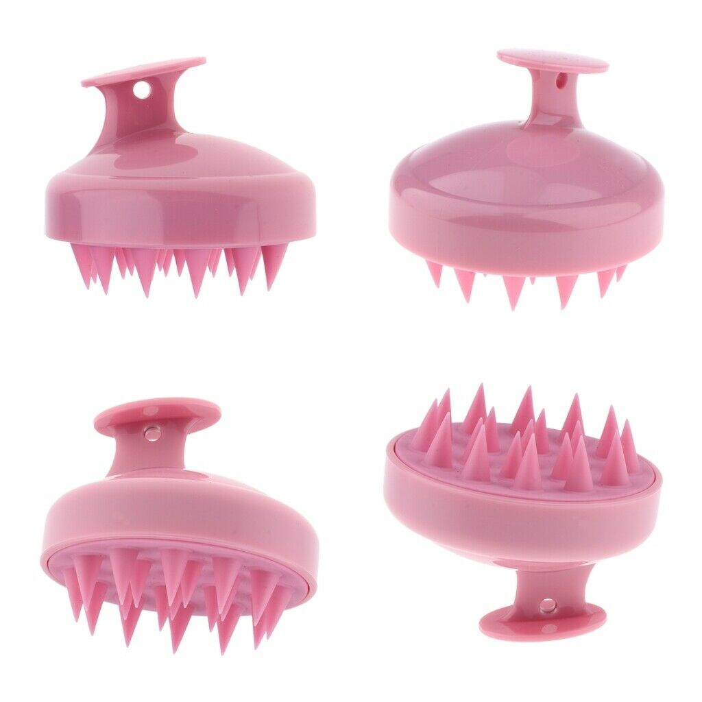 4Pcs Soft Shampoo Hair Scalp Massage Shower Brush for Kids Relax The Head