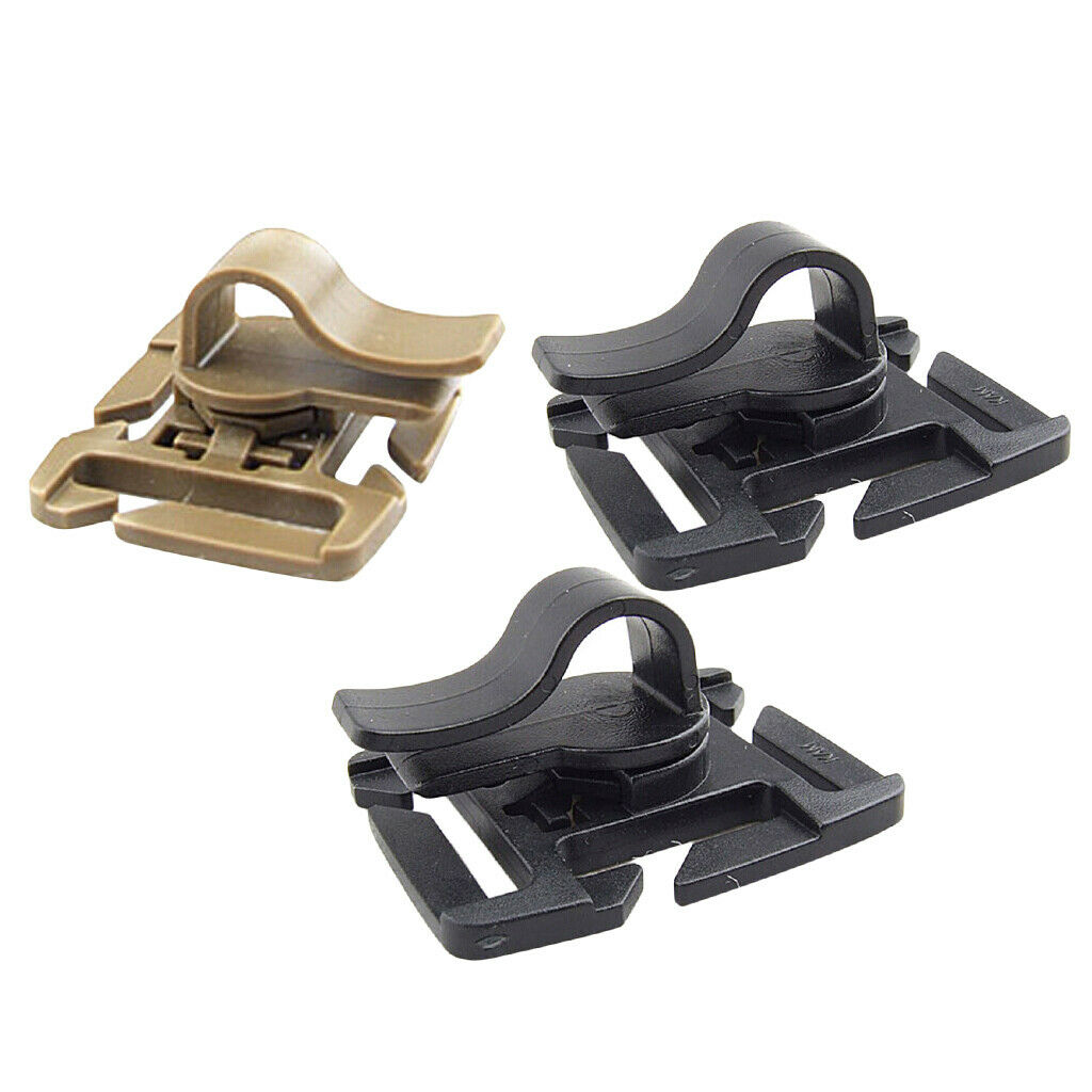 3pcs Hose Clip Travel Water Bladder Drinking Tube Buckle for Backpack Strap