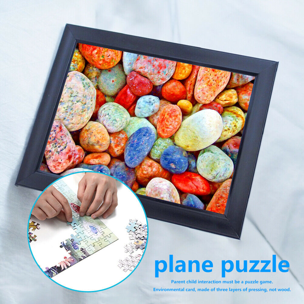 1000pcs/set DIY Colorful Stones Puzzle Paper Jigsaws Assembling Toys Gift @