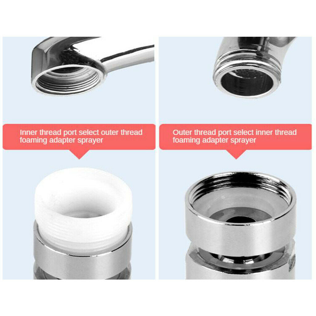 Faucet Sprayer Universal Long Neck Faucet Extension Filter Head Adapter