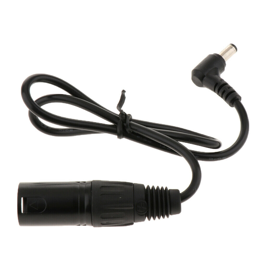 5.5x2.1mm Male Plug to 4 Pins XLR Male Connector DC Power Adapter Cable 60cm