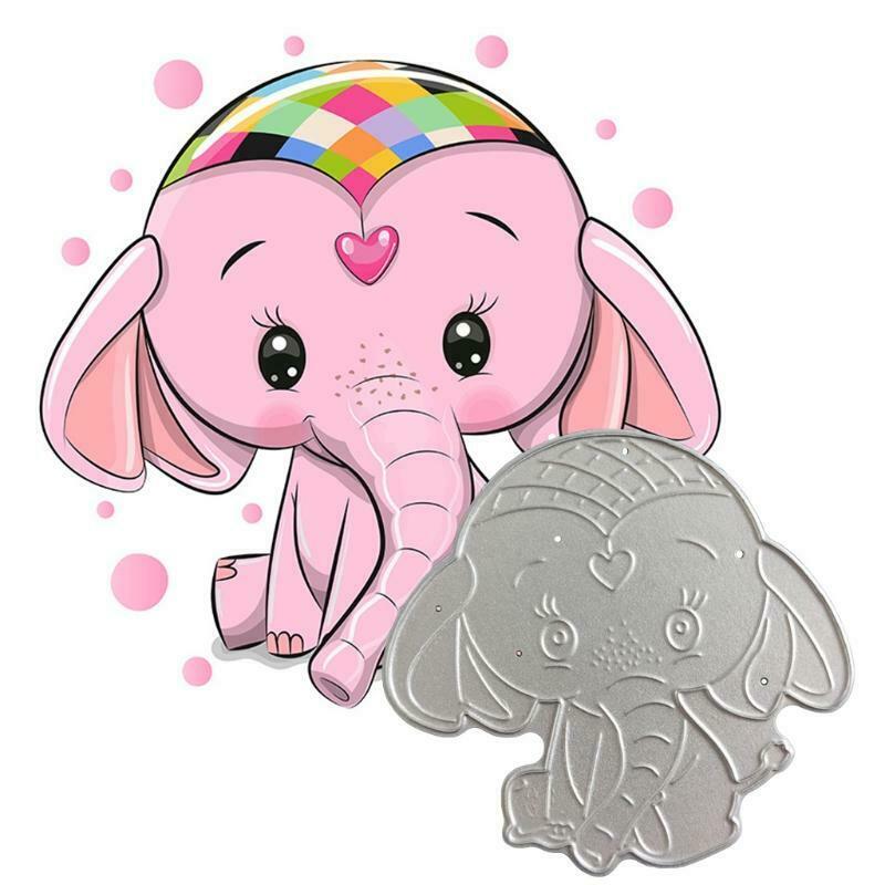 Elephant Metal Cutting Dies Stencil Scrapbooking DIY Album Stamp Paper Embossing