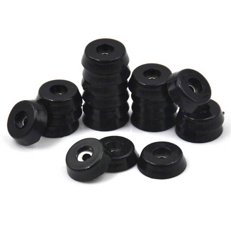 10x Conical Recessed Rubber Feet Bumpers Pads For Furniture Table Chair De.l8