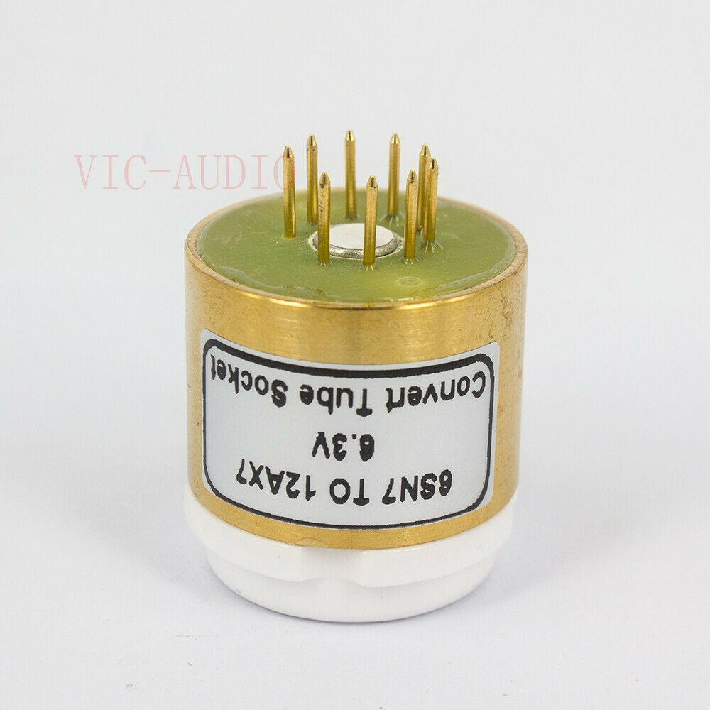 1PC 6SN7 to 12AU7 ECC83(6.3V) Electron Tube Socket Adapter Socket Converter DIY