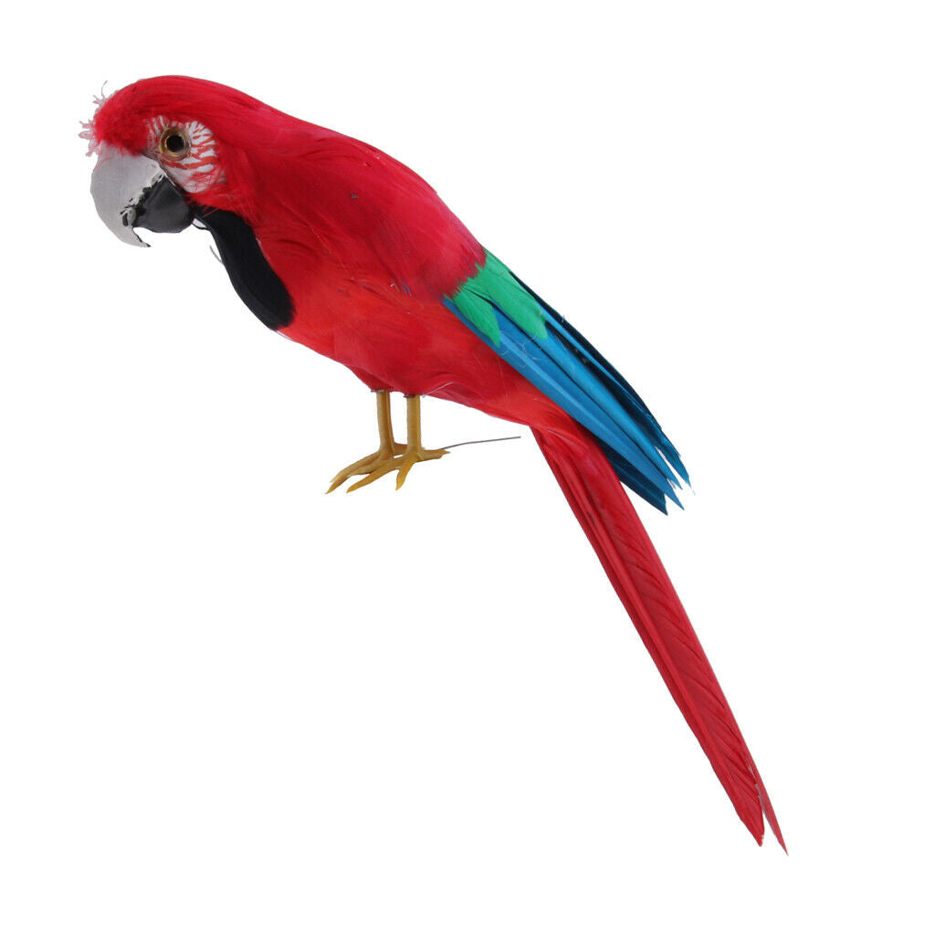 Nice Simulation Bird Ornament Parrot Statue Garden Art Ornament Lawn Decors