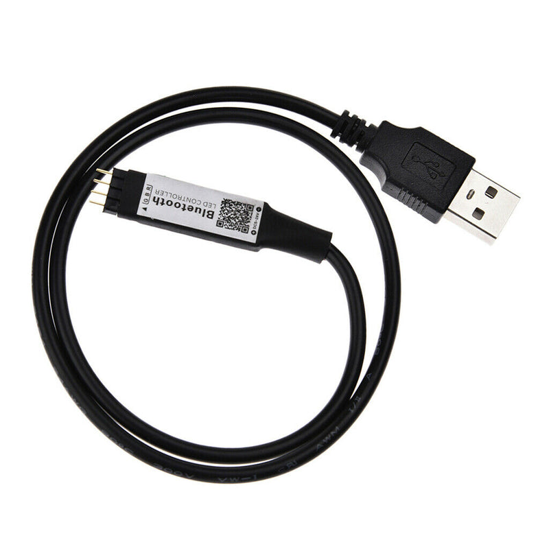 Bluetooth Remote Controller for Light Strips Adaptor USB 4Pin Black 45cm