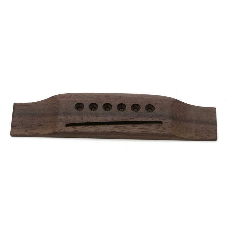 1pc New 6 String Rosewood Saddle Thru Guitar Bridge For Acoustic Guitar Folk